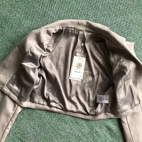 Ruve Women blazer Long Sleeve V-neck Single Button Slim Expose Navel Top size XS - Picture 7 of 16